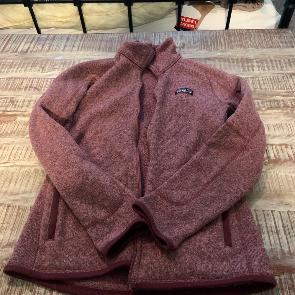 Patagonia fleece purple jacket